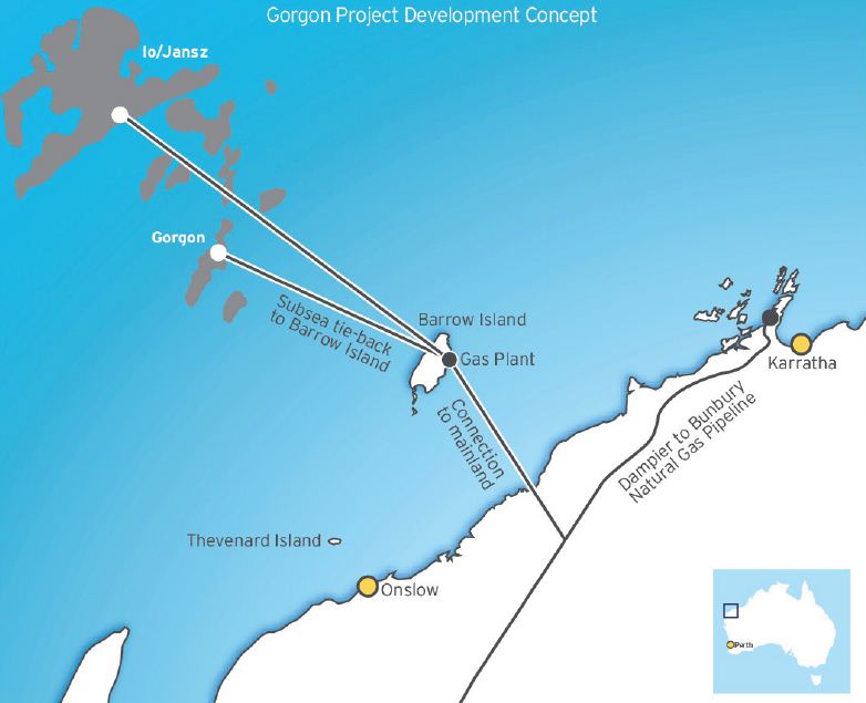 Australia Chevron Announces Gas Find in Greater Gorgon Area
